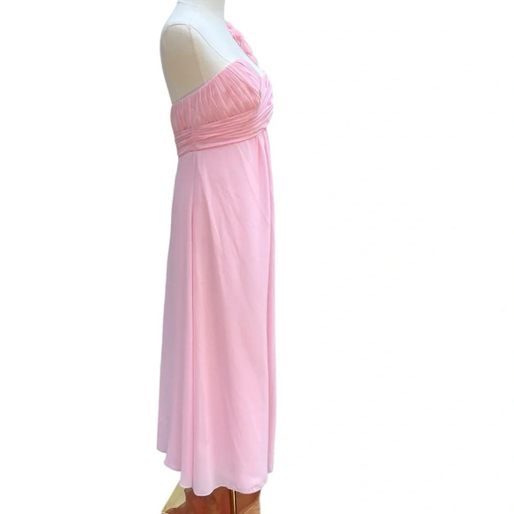 Val Stefani Pink One-Shoulder Sweetheart Neckline Formal Gown Size 14 - Picture 8 of 15